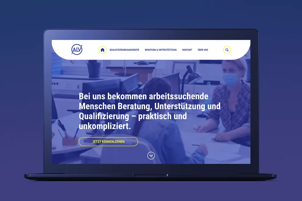 Webdesign für ALV 1